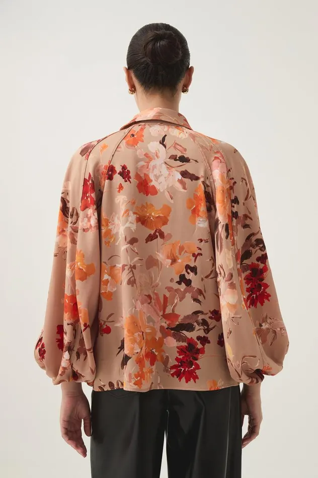 Aje Tops Transept Crepe Blouse Meadow Blooms 8211 Women Aje Tops Transept Crepe Blouse Meadow Blooms 8211 Women