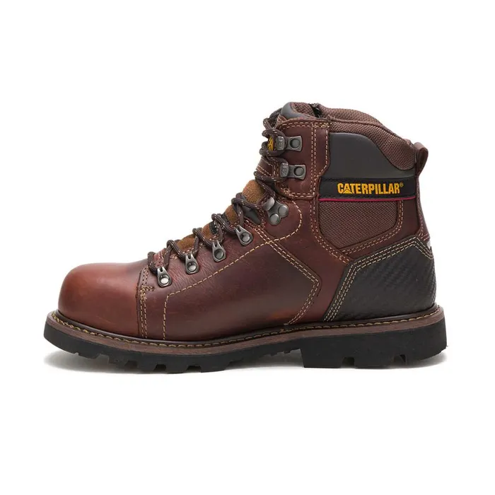 Alaska 20 Steel Toe Work Boot Brown Men Cat Footwear Boots