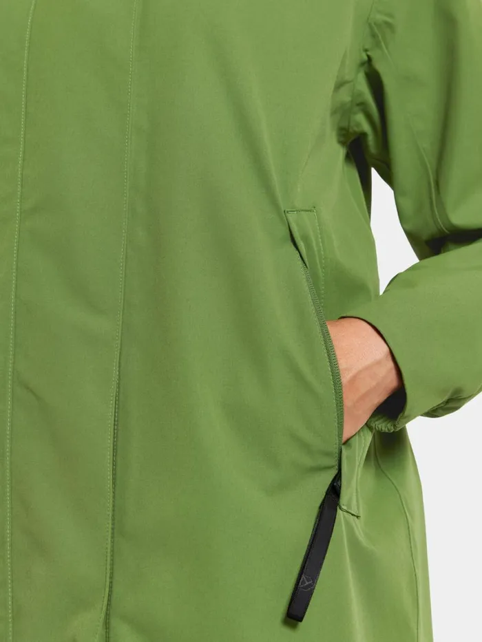 Alice Parka Long Velvet Green Women Didriksons Spring Jackets