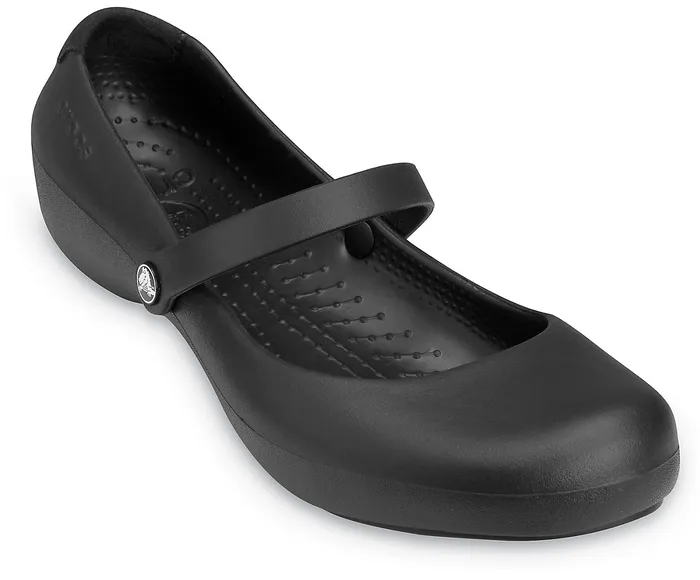Alice Work Flat Black Women Flats Crocs