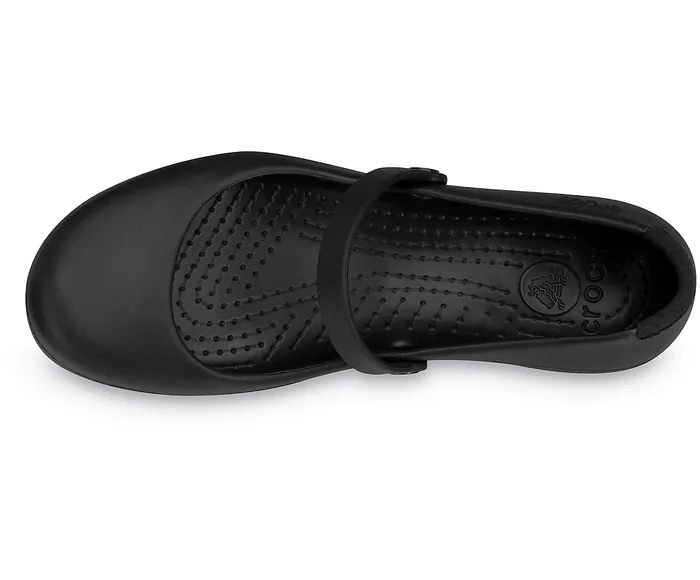 Alice Work Flat Black Women Flats Crocs