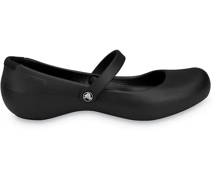Alice Work Flat Black Women Flats Crocs