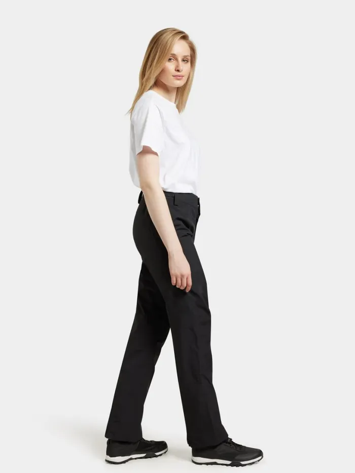 Alta Pants Black Women Didriksons Walking Trousers Alta Pants Black Women Didriksons Walking Trousers