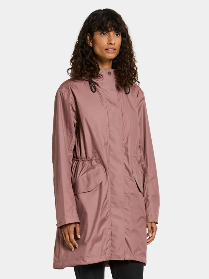 Amell Parka Faded Wine Women Didriksons Spring Jackets