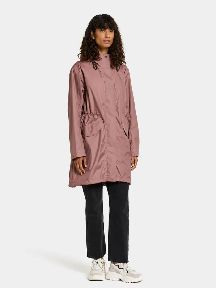 Amell Parka Faded Wine Women Didriksons Spring Jackets