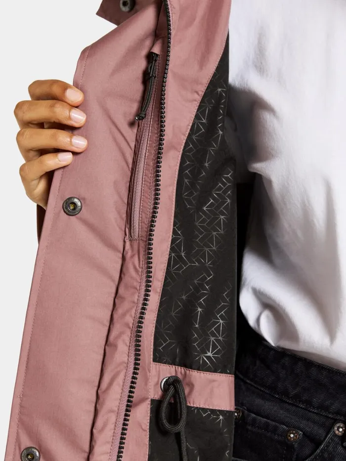 Amell Parka Faded Wine Women Didriksons Spring Jackets