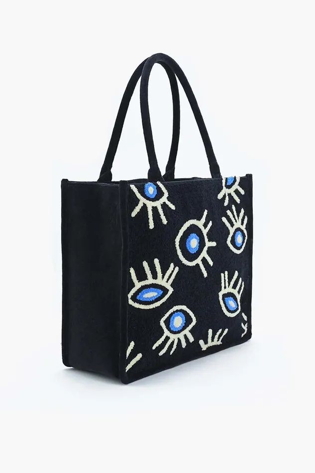 America and Beyond Midnight Whimsical Wonder Eye Tote Women Totes