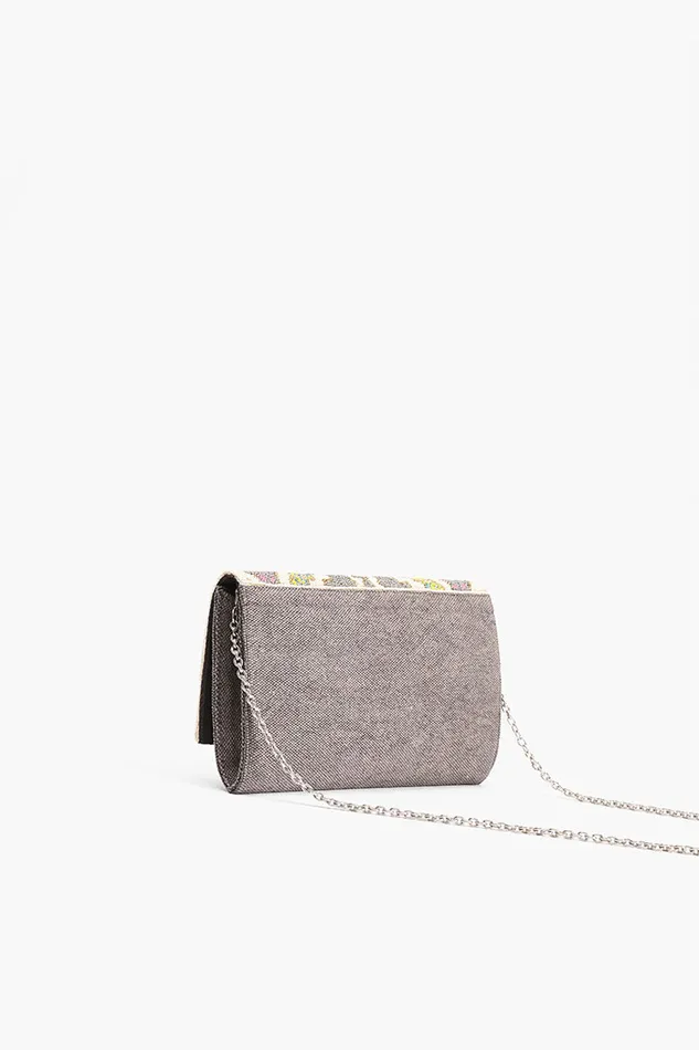 America and Beyond Persian Beaded Flap Clutch Women Clutches America and Beyond Persian Beaded Flap Clutch Women Clutches