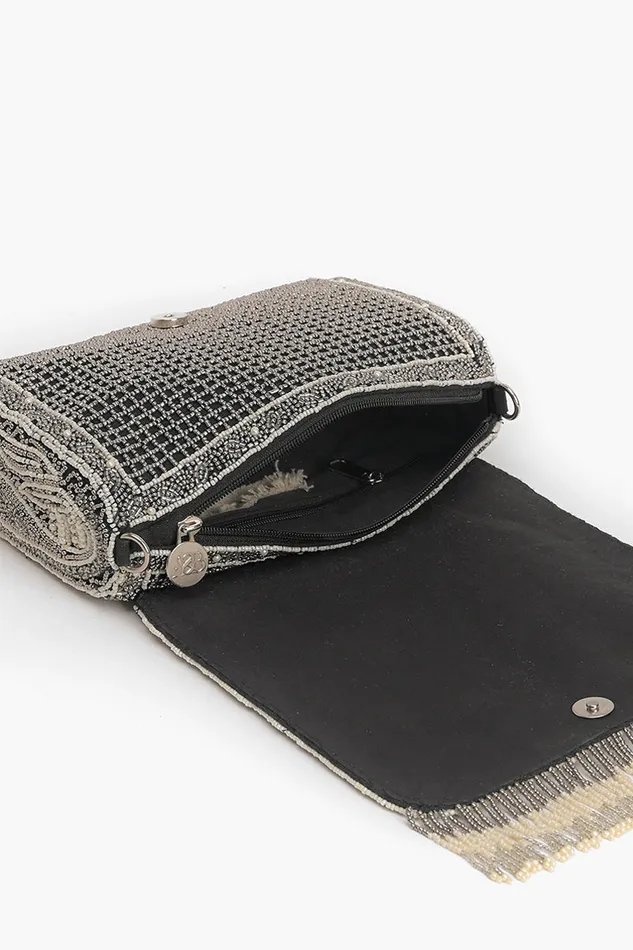 America and Beyond Smoked Pearl Hand Beaded Shoulder Bag Women Shoulder Bags America and Beyond Smoked Pearl Hand Beaded Shoulder Bag Women Shoulder Bags