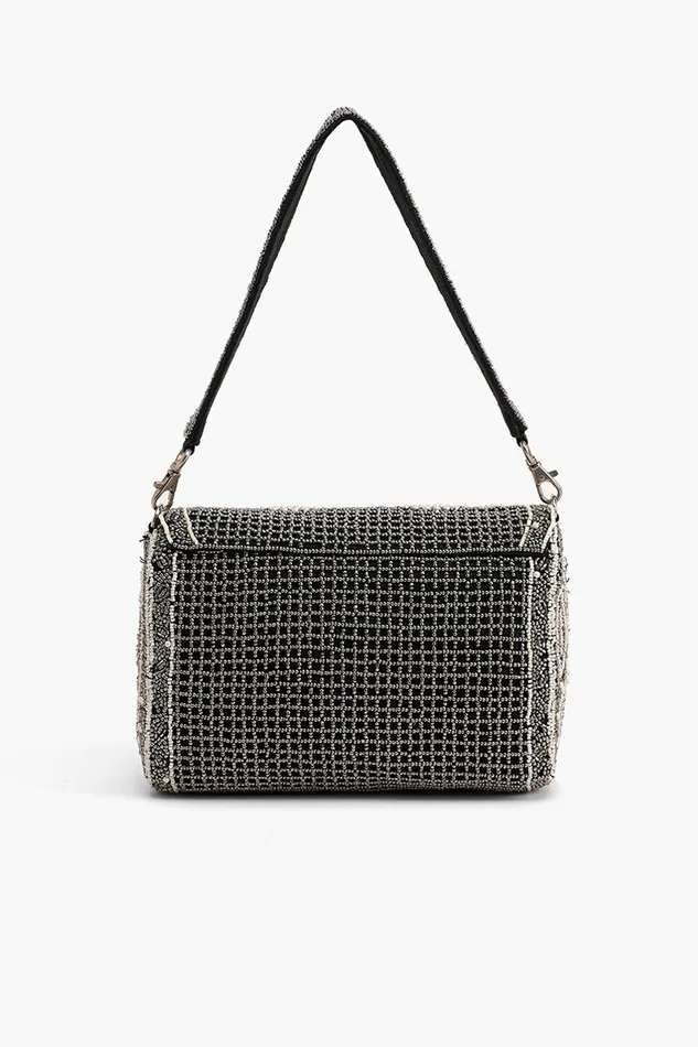 America and Beyond Smoked Pearl Hand Beaded Shoulder Bag Women Shoulder Bags America and Beyond Smoked Pearl Hand Beaded Shoulder Bag Women Shoulder Bags
