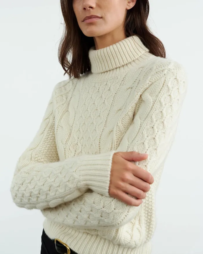 ANDRINA SWEATER Dark Grey Melange Women Nili Lotan Knits and Sweaters