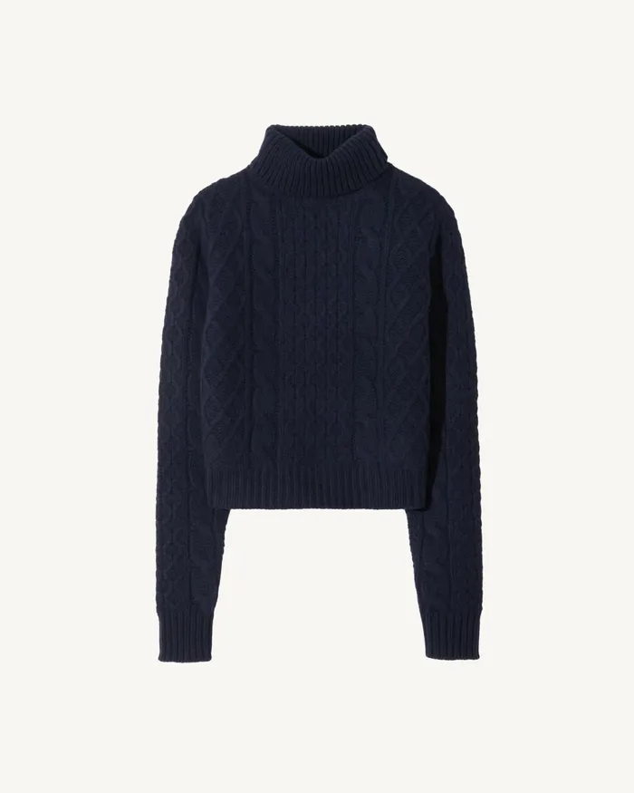 ANDRINA SWEATER Dark Grey Melange Women Nili Lotan Knits and Sweaters