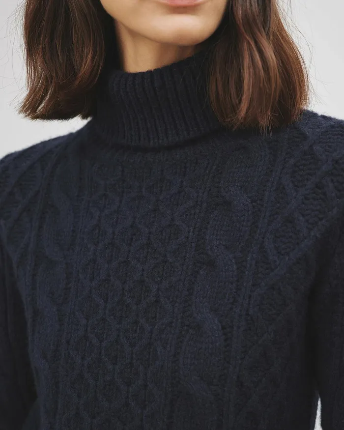 ANDRINA SWEATER Dark Grey Melange Women Nili Lotan Knits and Sweaters