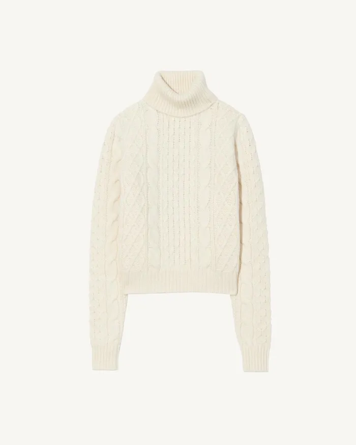 ANDRINA SWEATER Dark Grey Melange Women Nili Lotan Knits and Sweaters