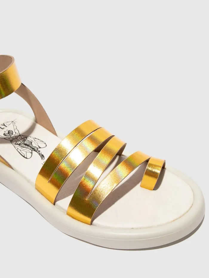 Ankle Strap Sandals TRIX075FLY GOLD Women Fly London Sandals