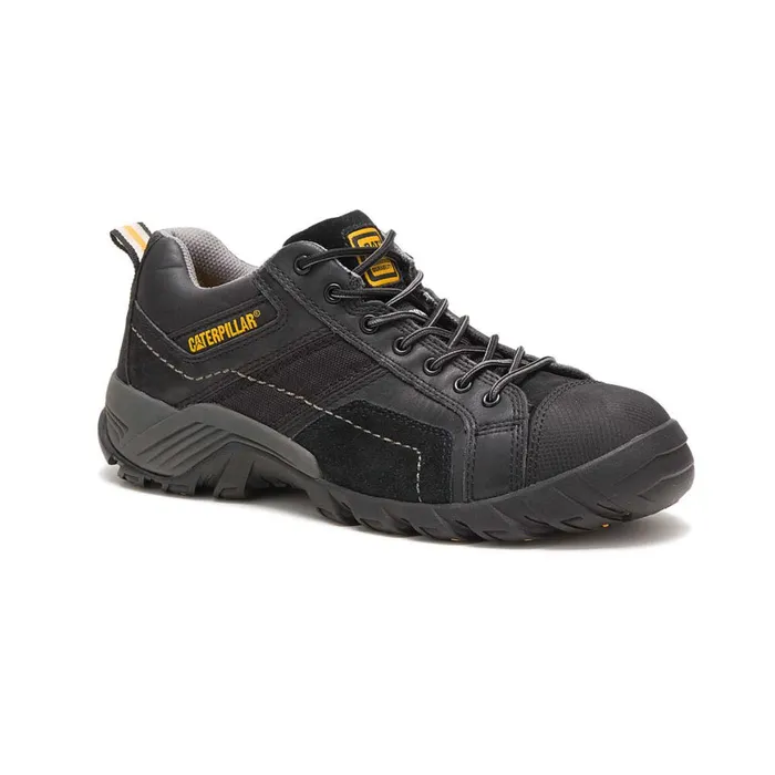 Argon Composite Toe Work Shoe Black Men Cat Footwear Safety Toe