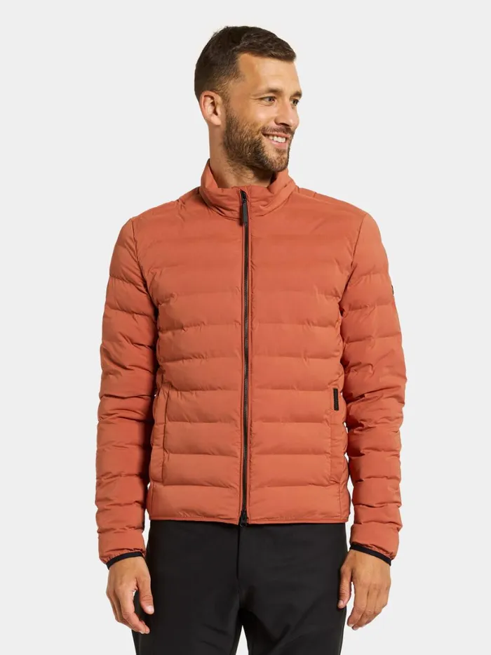 Arvid Jacket Dark Terracotta Men Didriksons Spring Jackets