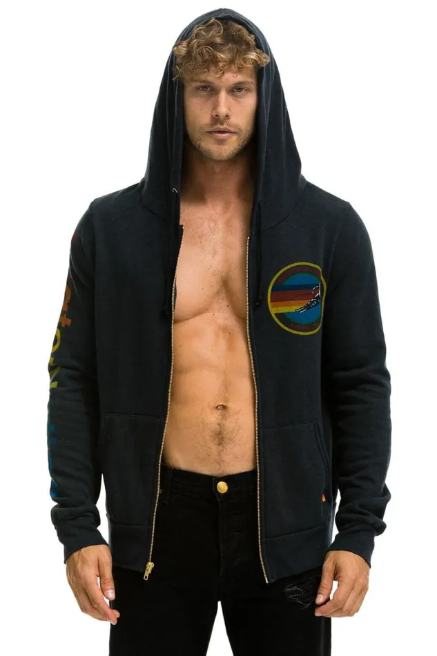 Aspen Hoodie 8211 Charcoal WomenMen Aviator Nation Hoodies