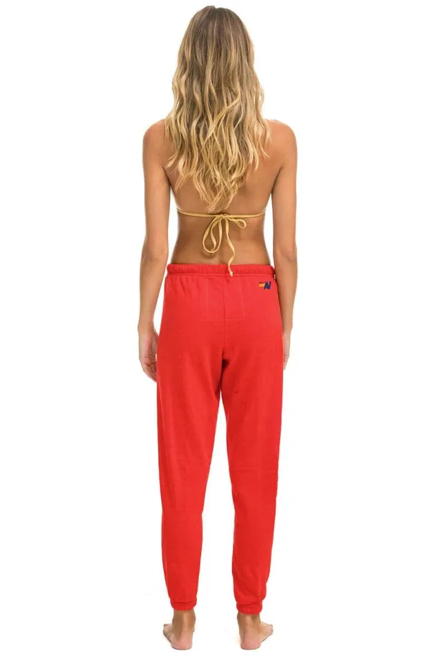 Aspen Sweatpants 8211 Red Women Aviator Nation Sweatpants