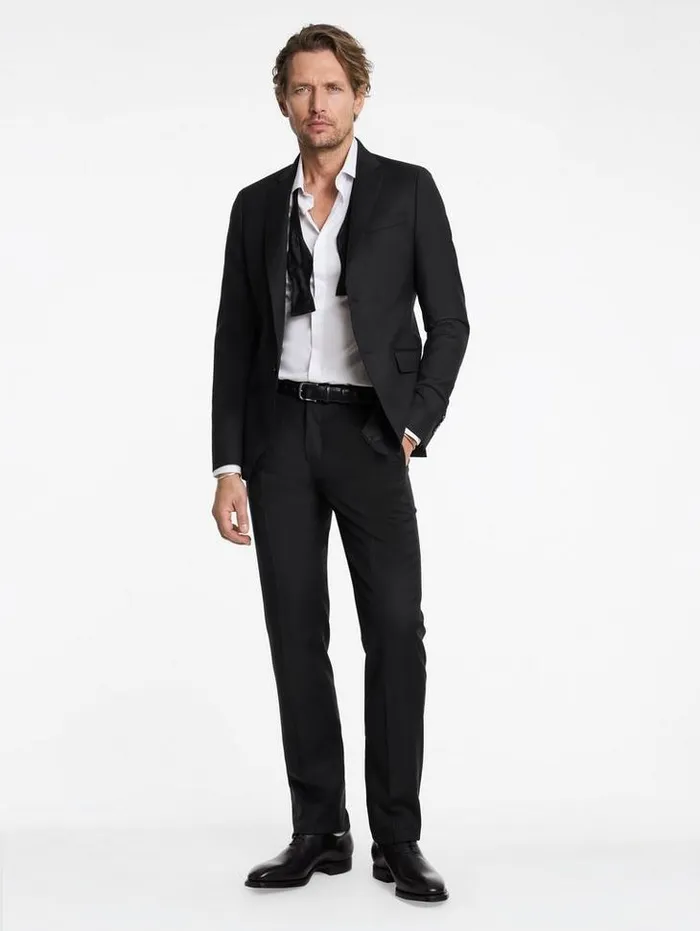 AUSTIN JACKET Black Men John Varvatos Suit Jackets