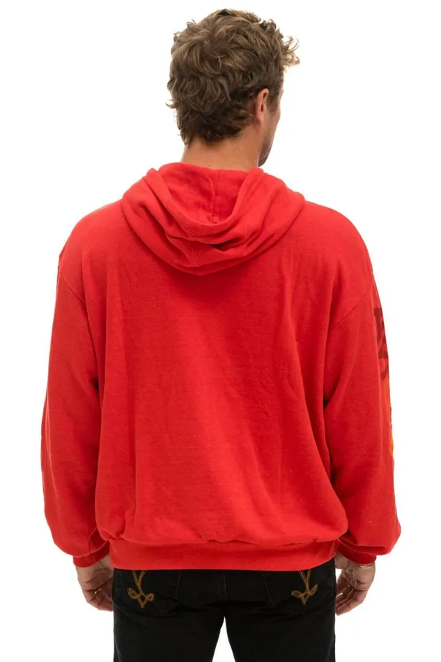 Austin Relaxed Pullover Hoodie 8211 Red WomenMen Aviator Nation Hoodies