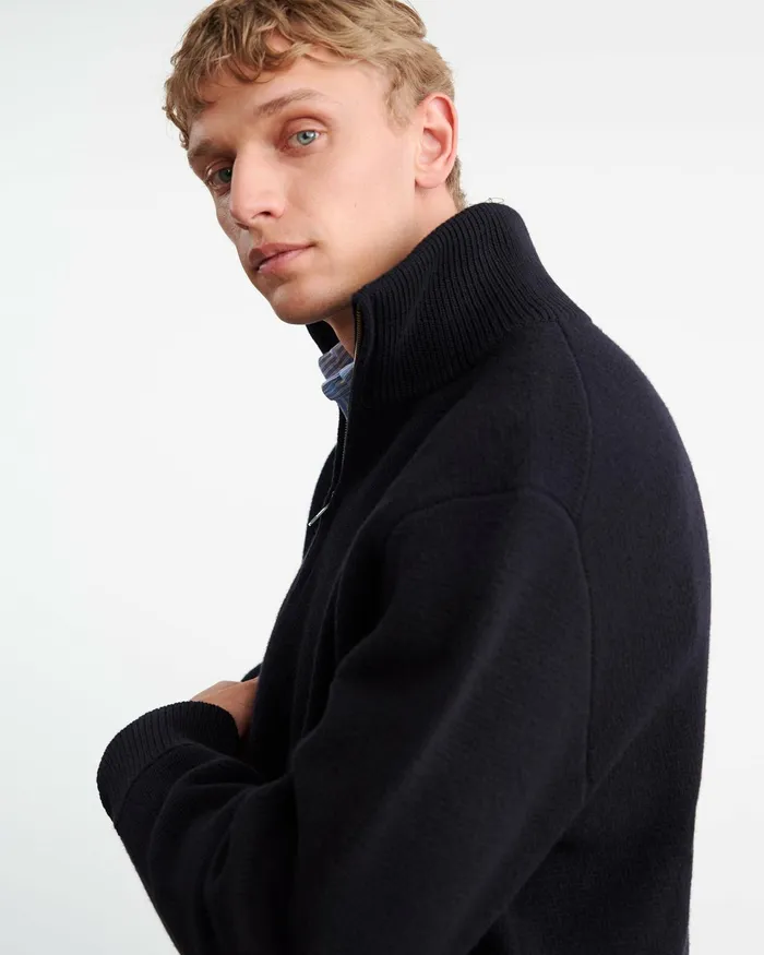 AXEL SWEATER Dark Navy Men Nili Lotan Sweaters