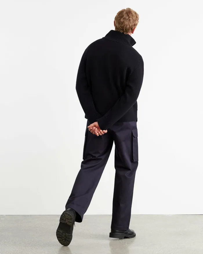 AXEL SWEATER Dark Navy Men Nili Lotan Sweaters