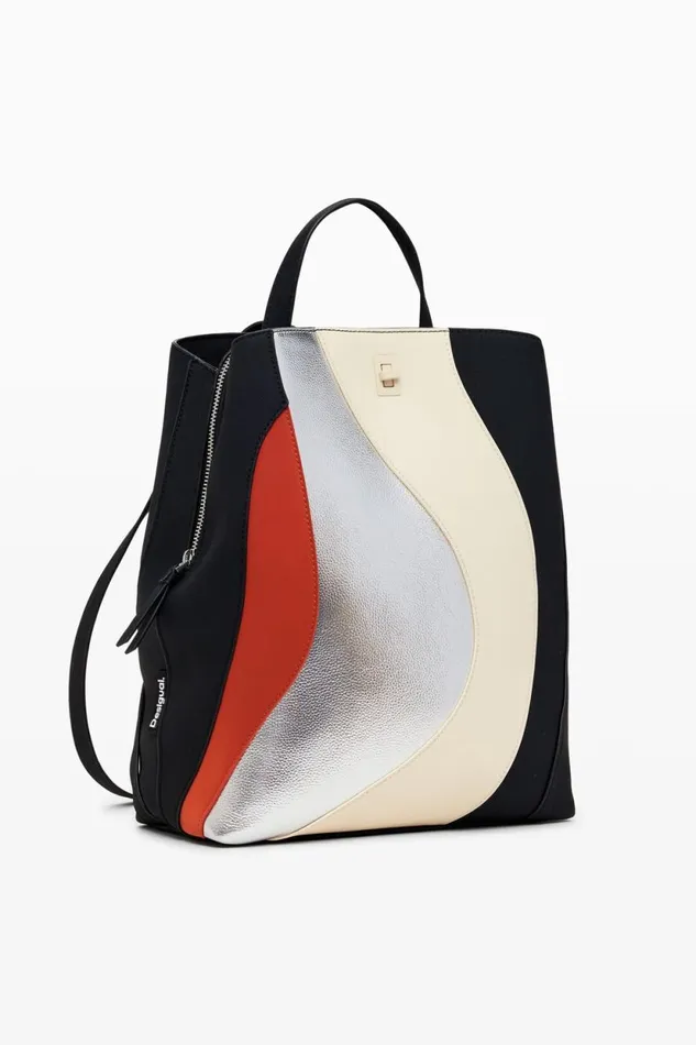 Backpacks Women Desigual S Backpack With Waves Materialfinishes