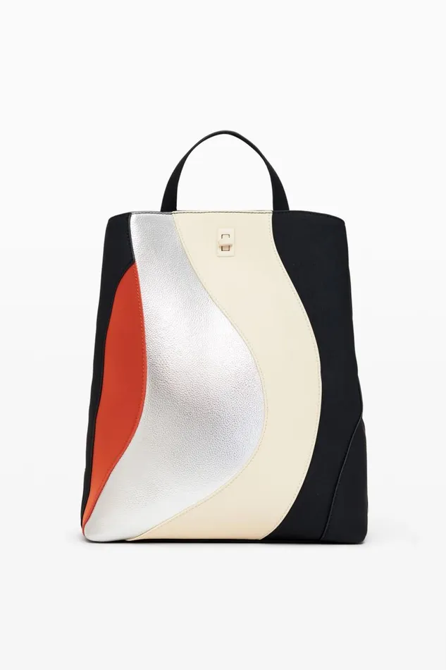 Backpacks Women Desigual S Backpack With Waves Materialfinishes