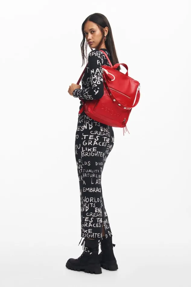 Backpacks Women Desigual S Logo Backpack Red