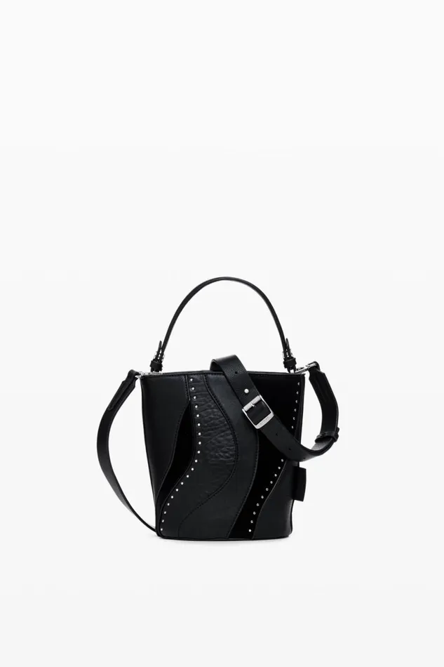 Bags Women Desigual Wave Shoulder Bag Black
