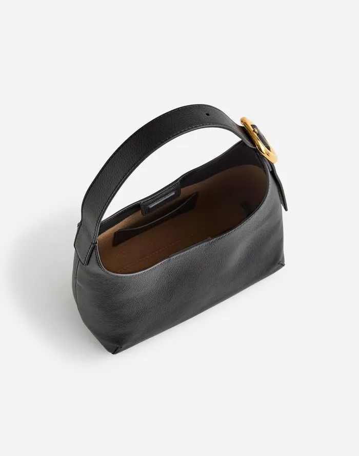 Bags Women Madewell The SculpturalBuckle Shoulder Bag True Black