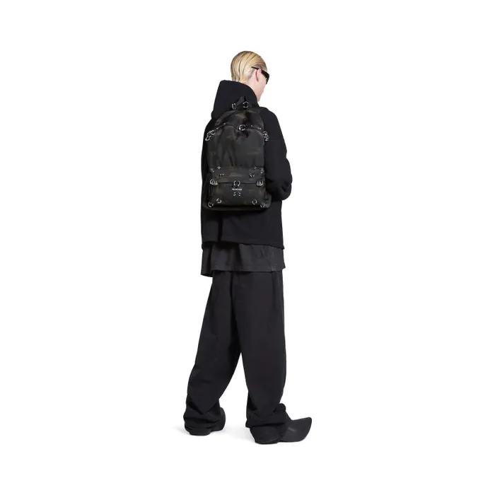 Balenciaga Backpacks Men Men039s Explorer Backpack With Piercings In Black Black Balenciaga Backpacks Men Men039s Explorer Backpack With Piercings In Black Black