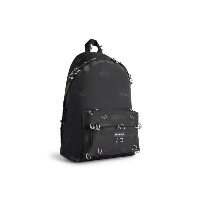 Balenciaga Backpacks Men Men039s Explorer Backpack With Piercings In Black Black Balenciaga Backpacks Men Men039s Explorer Backpack With Piercings In Black Black