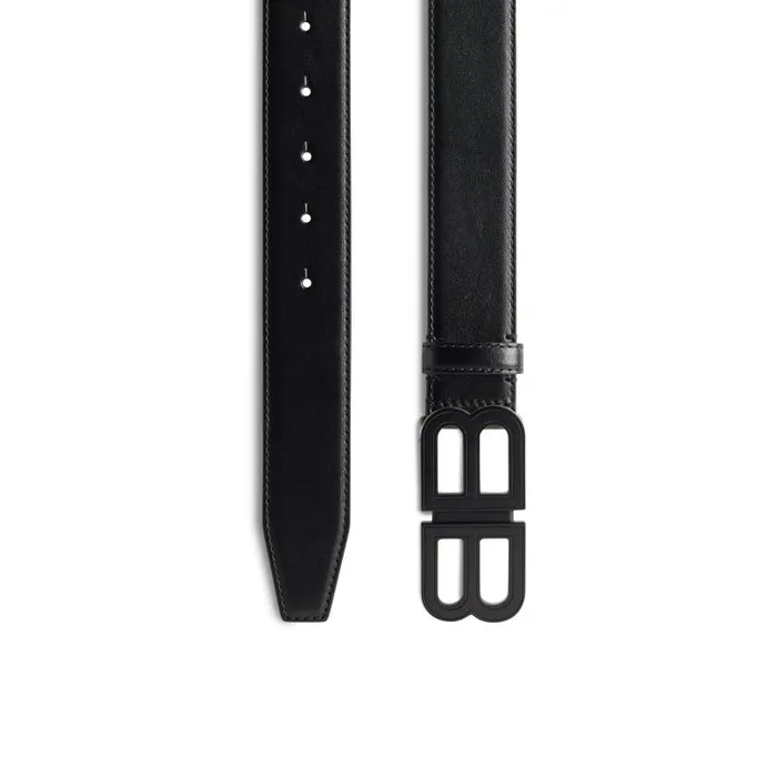 Balenciaga Belts Men Men039s Bb Hourglass Large Belt In Black Black