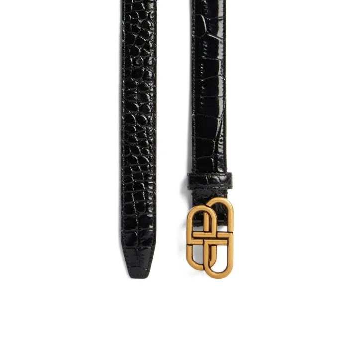 Balenciaga Belts Women Women039s Bb Thin Belt In Black Black