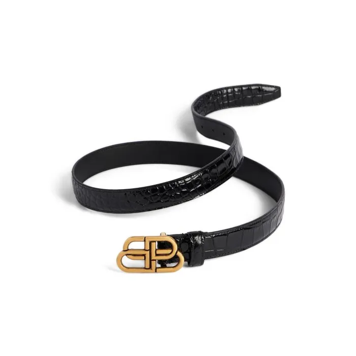 Balenciaga Belts Women Women039s Bb Thin Belt In Black Black Balenciaga Belts Women Women039s Bb Thin Belt In Black Black