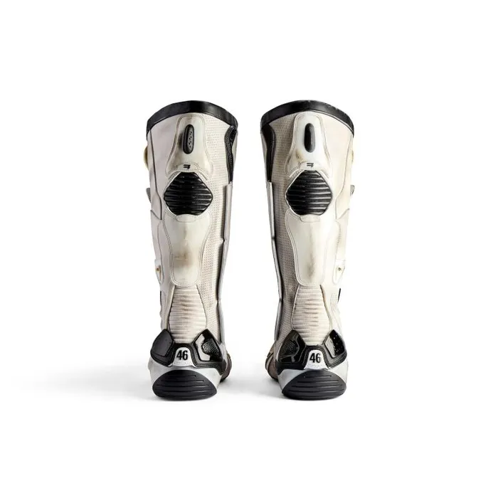 Balenciaga Boots and Derbies Men Men039s Biker Boot In Whitebeigeblack Whitebeigeblack Balenciaga Boots and Derbies Men Men039s Biker Boot In Whitebeigeblack Whitebeigeblack