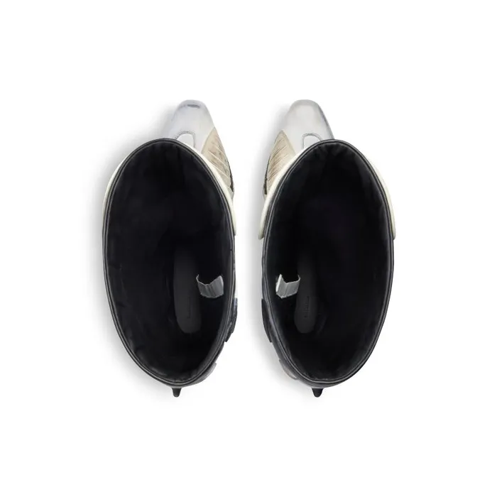 Balenciaga Boots and Derbies Men Men039s Biker Boot In Whitebeigeblack Whitebeigeblack Balenciaga Boots and Derbies Men Men039s Biker Boot In Whitebeigeblack Whitebeigeblack