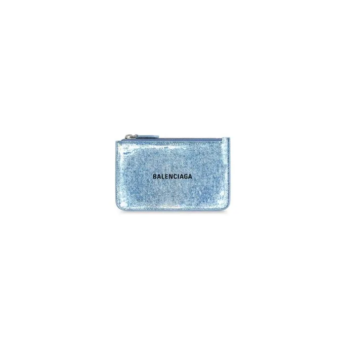 Balenciaga Card Holders Women Women039s Cash Large Long Coin And Card Holder Denim Print In Blue Blue Balenciaga Card Holders Women Women039s Cash Large Long Coin And Card Holder Denim Print In Blue Blue