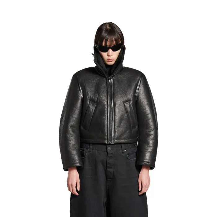 Balenciaga Coats and Jackets Women Women039s Aviator Jacket In Black Black Balenciaga Coats and Jackets Women Women039s Aviator Jacket In Black Black