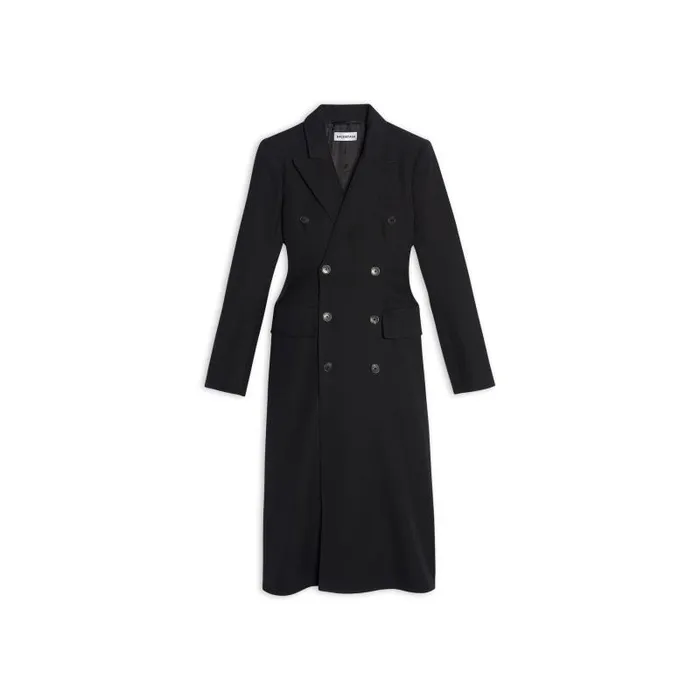 Balenciaga Coats and Jackets Women Women039s Hourglass Coat In Black Black