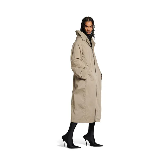 Balenciaga Coats and Jackets Women Women039s Off Shoulder Carcoat In Beige Beige Balenciaga Coats and Jackets Women Women039s Off Shoulder Carcoat In Beige Beige