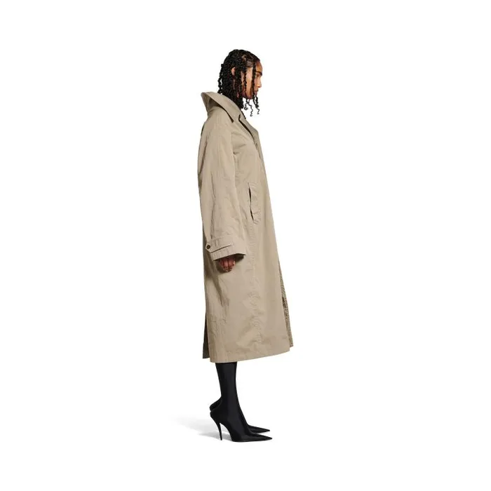 Balenciaga Coats and Jackets Women Women039s Off Shoulder Carcoat In Beige Beige Balenciaga Coats and Jackets Women Women039s Off Shoulder Carcoat In Beige Beige
