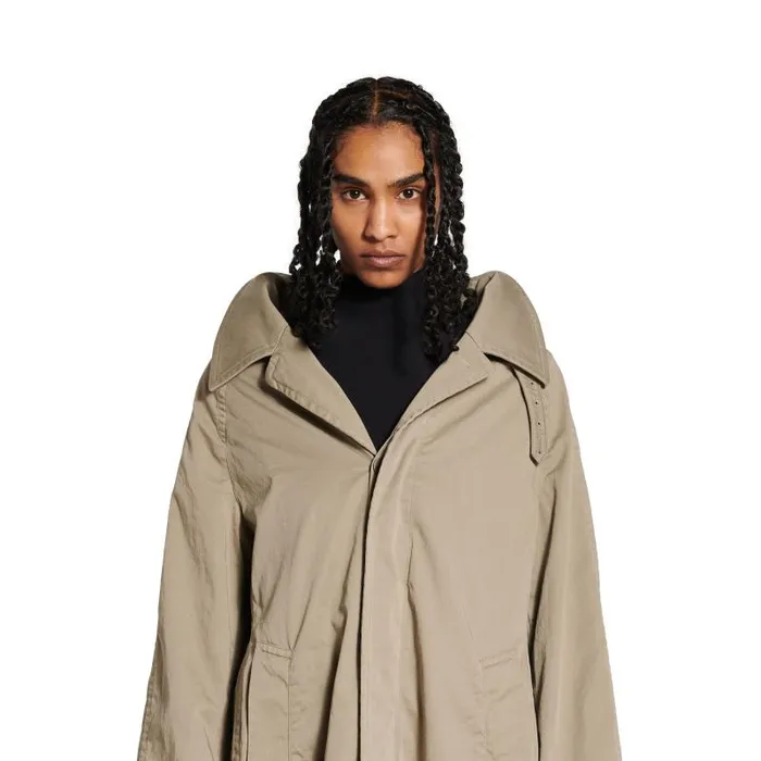 Balenciaga Coats and Jackets Women Women039s Off Shoulder Carcoat In Beige Beige Balenciaga Coats and Jackets Women Women039s Off Shoulder Carcoat In Beige Beige