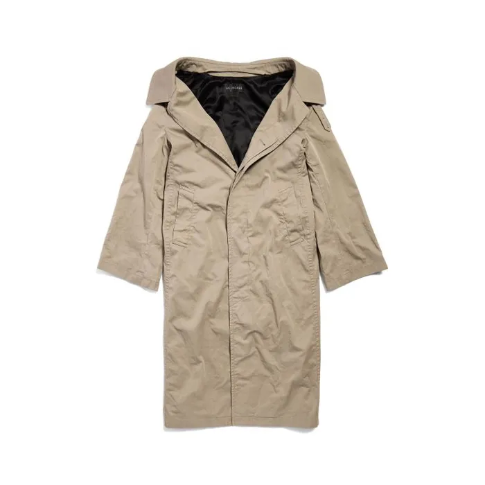 Balenciaga Coats and Jackets Women Women039s Off Shoulder Carcoat In Beige Beige Balenciaga Coats and Jackets Women Women039s Off Shoulder Carcoat In Beige Beige