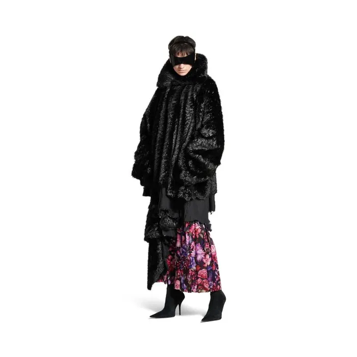 Balenciaga Coats and Jackets Women Women039s Synthetic Furry Jacket In Black Black Balenciaga Coats and Jackets Women Women039s Synthetic Furry Jacket In Black Black