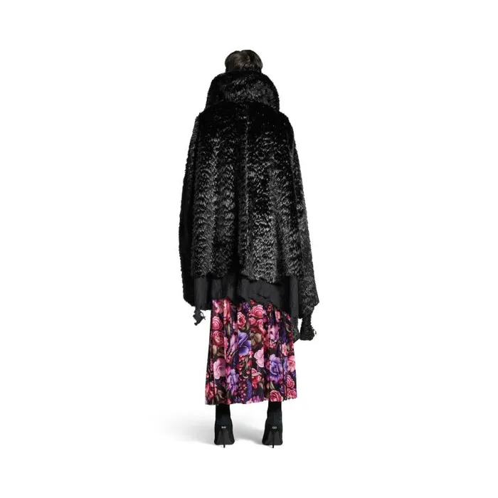 Balenciaga Coats and Jackets Women Women039s Synthetic Furry Jacket In Black Black Balenciaga Coats and Jackets Women Women039s Synthetic Furry Jacket In Black Black