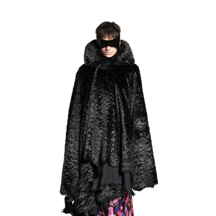Balenciaga Coats and Jackets Women Women039s Synthetic Furry Jacket In Black Black Balenciaga Coats and Jackets Women Women039s Synthetic Furry Jacket In Black Black