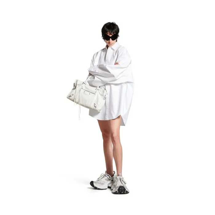 Balenciaga Handbags WomenMen Le City Medium Bag In Optic White Optic White Balenciaga Handbags WomenMen Le City Medium Bag In Optic White Optic White